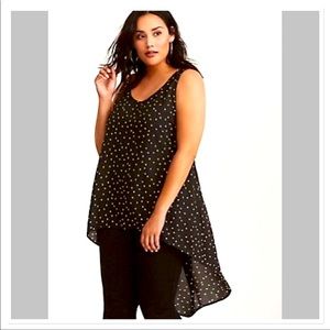 NWT Torrid Star Print Hi Low Tank